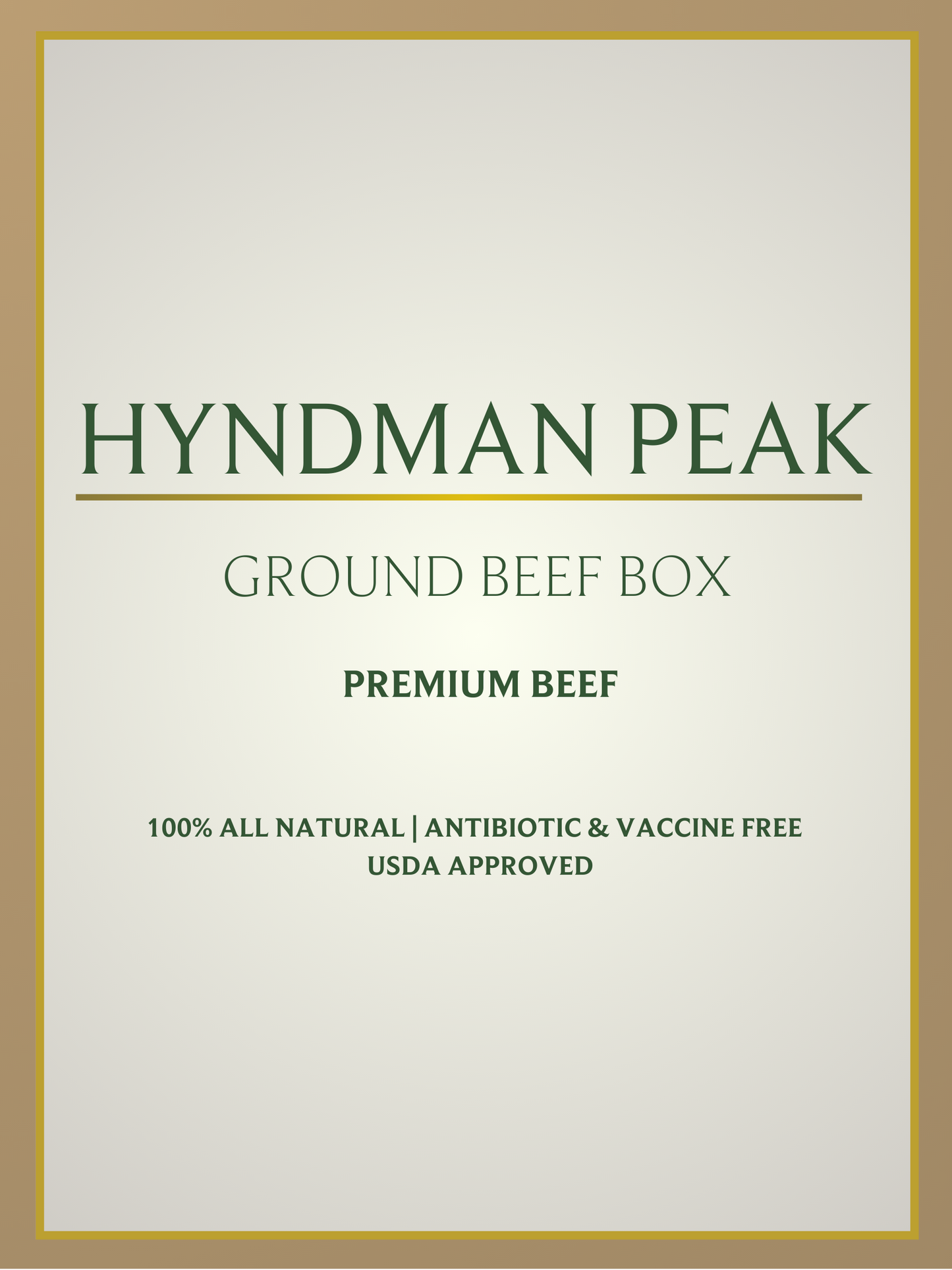 Ground Beef Box