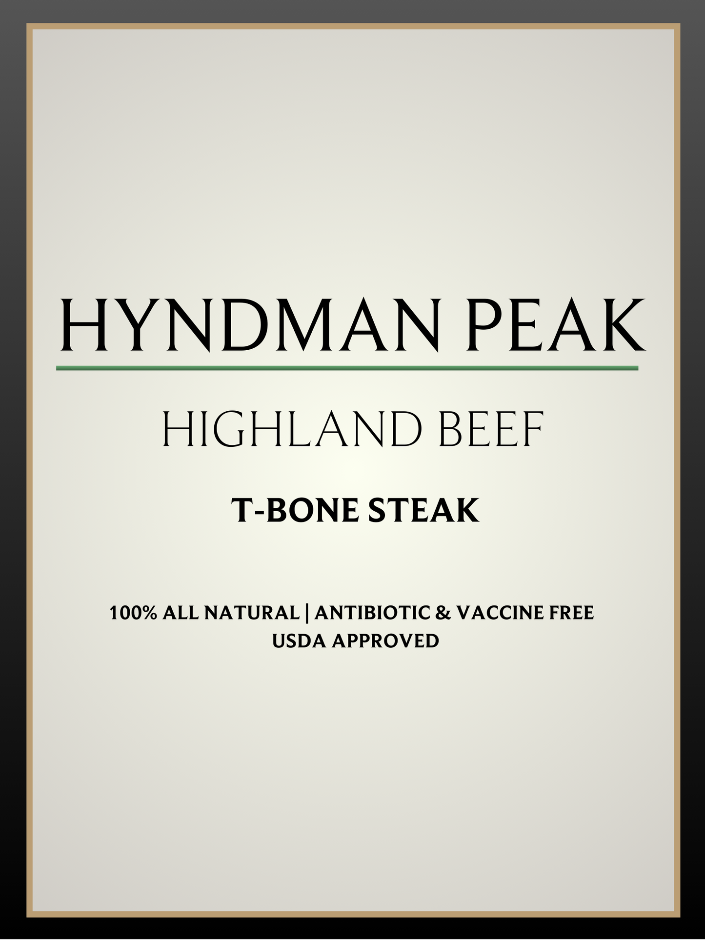 Highland T-Bone Steak